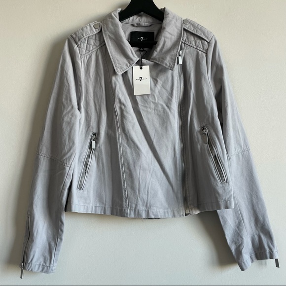 7 For All Mankind Moto Jacket - Picture 1 of 10